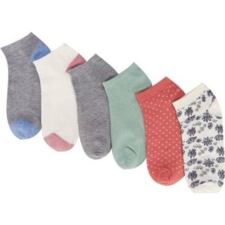 SET 6 PARES TINES DAMA MULTICOLOR UNITALLA ESTAMPADOS MULTICOLOR LOVE TO LOUNGE