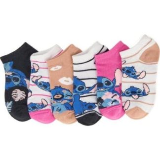 SET 6 PARES TINES NIÑA LICENCIA DISNEY UNITALLA MULTICOLOR DISNEY