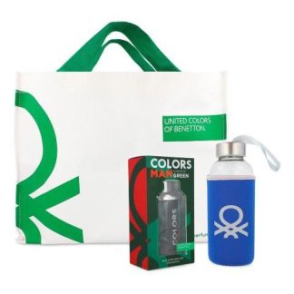 SET BENETTON COLORS GREEN MAN 200ML EDT GENERO HOMBRE