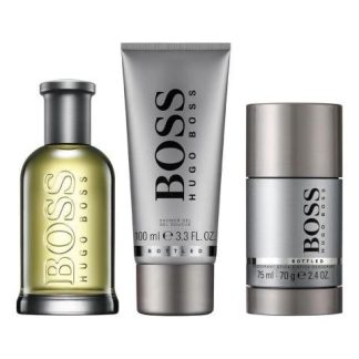 SET BOSS BOTTLED HUGO BOSS 3PZ 100ML EDT SPRAY - HOMBRE