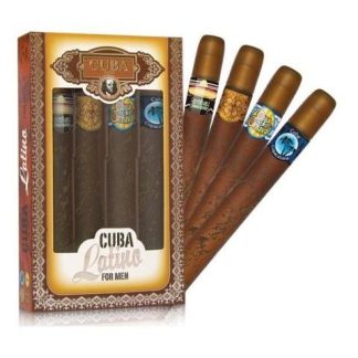 SET CUBA LATINO CABALLERO 4 PZ CIGARES SPRAY - ORIGINAL