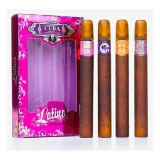SET CUBA LATINO DAMA DES CHAMPS 4 PZ 35 ML C U SPRAY