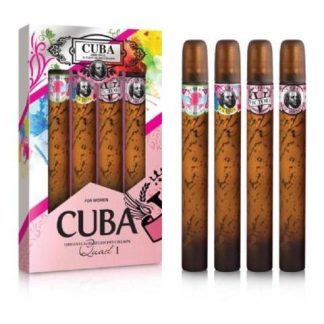 SET CUBA QUAD I DAMA DES CHAMPS 4 PZ 35 ML C U SPRAY