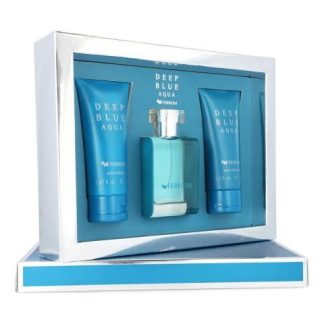 SET FERRIONI DEEP BLUE AQUA 3PZS 100 BODY SHAMPOO BODYCREAM GENERO HOMBRE