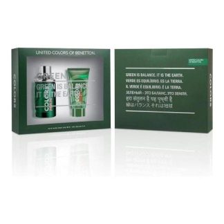 SET GREEN CABALLERO UNITED COLORS OF BENETTON 2 PZ