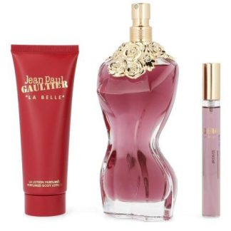 SET JEAN PAUL GAULTIER LA BELLE 3PZS EDP BODY LOTION EDP