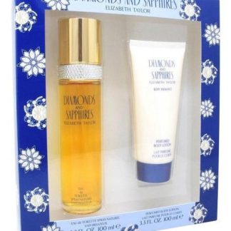 SET PERFUME ELIZABETH TAYLOR DIAMONDS AND SAPPHIRES EDT 2 PZ GENERO MUJER