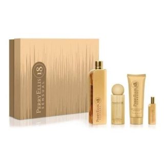 SET PERRY SENSUAL 18 DAMA PERRY ELLIS 4 PZ - ORIGINAL