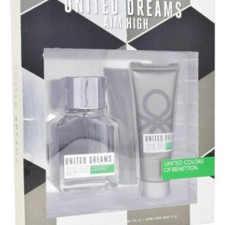 SET UNITED DREAMS AIM HIGH 2PZ 100ML EDT SPRAY - HOMBRE