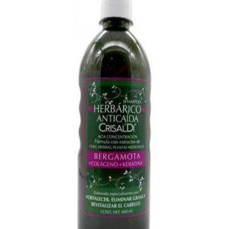 SHAMPOO ANTICAIDA CON BERGAMOTA COLAGENO Y QUERATINA 600 ML CRISA