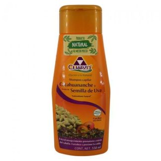 SHAMPOO CAPILAR DE CACAHUANANCHE Y SEMILLA DE UVA 550ML CUARZO COSMETICS