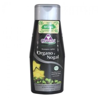 SHAMPOO CAPILAR DE ORGANO Y NOGAL 550 ML. CONTROL DE CANAS CUARZO COSMETICS