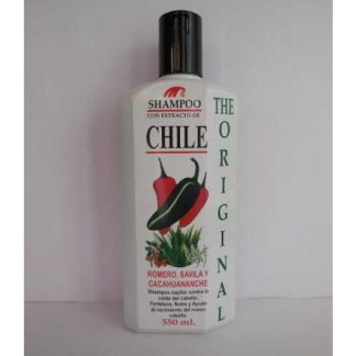 SHAMPOO CON EXTRACTO DE CHILE 550ML.ROMERO SAVILA Y CACAHUANANCHE SHAMPOOS NUEVOS
