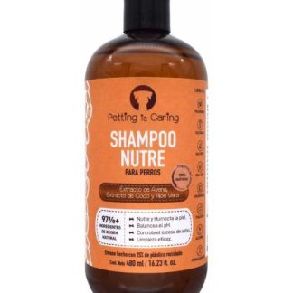 SHAMPOO EXTRACTO DE AVENA PARA PERRO 480 ML PETTING IS CARING