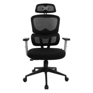 SILLA VORAGO START THE GAME CGM400BK MESH - RECLINABLE - DESCANSA BRAZOS 1D - NEGRA