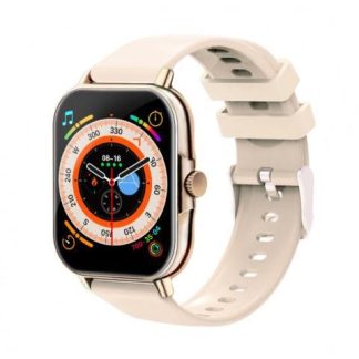 SMARTWATCH NECNON NSW201 1.81 PULGADAS FULL TOUCH IP67 BT 5.0 ANDROID-IOS BEIGE DORADO