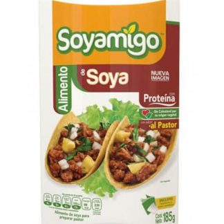 SOYAMIGO ALIMENTO DE SOYA SABOR AL PASTOR 185GR. SOYAMIGO