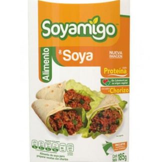 SOYAMIGO ALIMENTO DE SOYA SABOR CHORIZO 185GR. SOYAMIGO