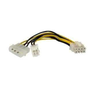 STARTECH  ADAPTADOR DE CORRIENTE EPS DE 4-PIN A 8-PIN DE 6 MACHO - HEMBRA 15CM