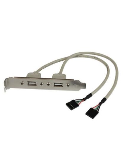 STARTECH  ADAPTADOR DE PLACA USB A HEMBRA DE 2 PUERTOS