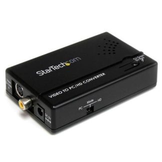 STARTECH  ADAPTADOR DE S-VIDEO MACHO - VGA HEMBRA NEGRO