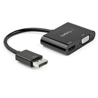 STARTECH  ADAPTADOR DISPLAYPORT 1.2 MACHO - HDMI-VGA HEMBRA 4K 60HZ NEGRO
