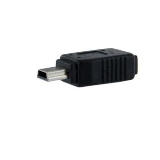 STARTECH  ADAPTADOR MICRO USB B HEMBRA - MINI USB B MACHO NEGRO