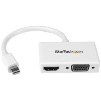 STARTECH  ADAPTADOR MINI DISPLAYPORT 1.2 - HDMI-VGA 1080P BLANCO