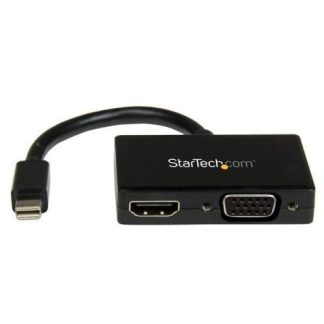 STARTECH  ADAPTADOR MINI DISPLAYPORT 1.2 - HDMI-VGA 1080P NEGRO
