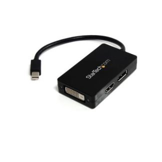 STARTECH  ADAPTADOR MINI DISPLAYPORT 1.2 MACHO - DVI-HDMI-DP NEGRO