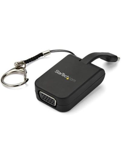 STARTECH  ADAPTADOR PORTATIL USB C MACHO - VGA HEMBRA NEGRO