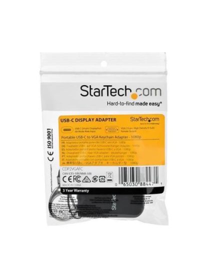 STARTECH  ADAPTADOR PORTATIL USB C MACHO - VGA HEMBRA NEGRO - Image 9
