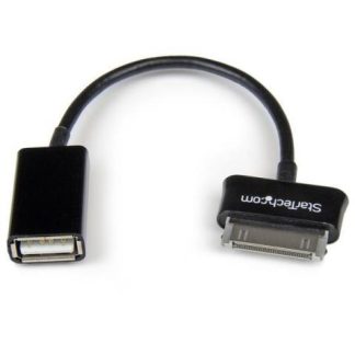 STARTECH  CABLE ADAPTADOR USB PARA SAMSUNG GALAXY TAB - USB A HEMBRA 15CM NEGRO