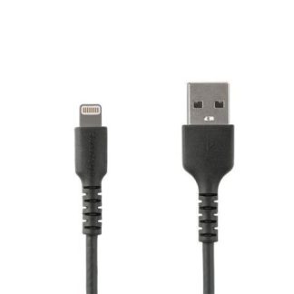 STARTECH  CABLE DE CARGA CERTIFICADO MFI LIGHTNING MACHO - USB A MACHO 2 METROS NEGRO PARA IPOD-IPHONE-IPAD