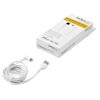 STARTECH  CABLE DE CARGA CERTIFICADO MFI USB A MACHO - LIGHTNING MACHO 2 METROS BLANCO PARA IPOD-IPHONE-IPAD