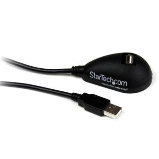 STARTECH  CABLE DE EXTENSION USB 2.0 A MACHO - USB A HEMBRA 1.5 METROS NEGRO