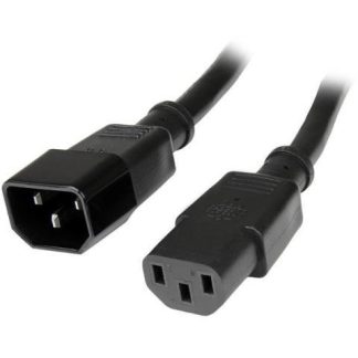 STARTECH  CABLE DE PODER C13 COUPLER MACHO - C14 COUPLER HEMBRA 1.8 METROS NEGRO