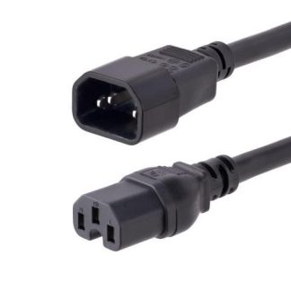 STARTECH  CABLE DE PODER C14 MACHO - C15 HEMBRA 3 METROS NEGRO