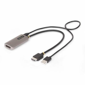 STARTECH  CABLE DISPLAYPORT 1.4 HEMBRA - HDMI 2.1 MACHO FULL HD 120HZ 31 CM NEGRO-PLATA