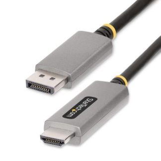 STARTECH  CABLE DISPLAYPORT 1.4 MACHO - HDMI 2.1 MACHO 144HZ 2 METROS NEGRO-GRIS