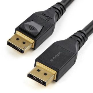 STARTECH  CABLE DISPLAYPORT CON CERTIFICACION VESA DISPLAYPORT 1.4 MACHO - DISPLAYPORT 1.4 MACHO 8K 60HZ 4 METROS NEGRO
