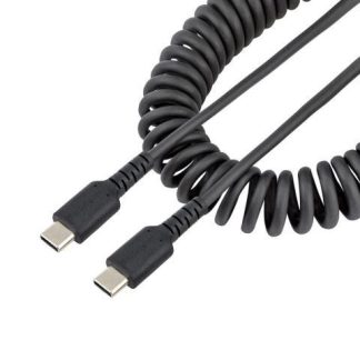 STARTECH  CABLE ESPIRAL USB-C MACHO - USB-C MACHO 50CM NEGRO