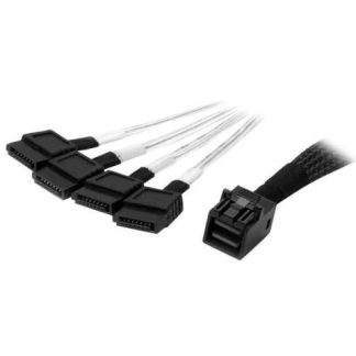 STARTECH  CABLE MINI SAS MACHO - 4 X SATA MACHO 1 METRO NEGRO