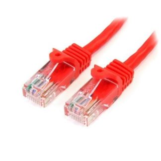 STARTECH  CABLE PATCH CAT5E UTP SIN ENGANCHES RJ-45 MACHO - RJ-45 MACHO 1 METRO ROJO