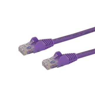 STARTECH  CABLE PATCH CAT6 UTP SIN ENGANCHES RJ-45 MACHO - RJ-45 MACHO 30CM PURPURA
