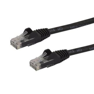 STARTECH  CABLE PATCH CAT6 UTP SIN ENGANCHES RJ-45 MACHO - RJ-45 MACHO 50CM NEGRO