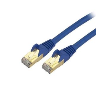 STARTECH  CABLE PATCH CAT6A STP BLINDADO SIN ENGANCHES RJ-45 MACHO - RJ-45 MACHO 9.1 METROS AZUL