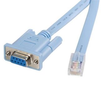 STARTECH  CABLE RJ45 MACHO - SERIAL DB9 HEMBRA 1.8 METROS AZUL