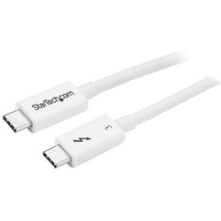 STARTECH  CABLE THUNDERBOLT 3 USB-C MACHO - USB-C MACHO 50CM BLANCO PARA MACBOOK