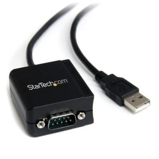 STARTECH  CABLE USB A 1 PUERTO SERIE SERIAL RS232 DB9 FTDI AISLAMIENTO OPTICO 1.8 METROS